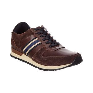 Dune London Talay Leather Sneaker, Brown